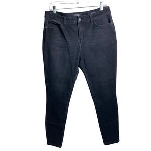 Judy‎ Blue Skinny Fit Jeans 13/31 Black Faded Stretch Mid Rise Denim JB88218